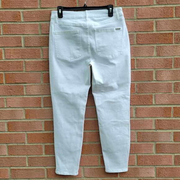 White House Black Market High-Rise Skinny Crop Jeans Size 8 - Picture 4 of 8